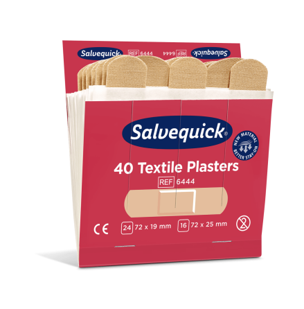 Textilplster. 6 askar  40 plster